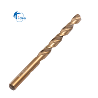 Foret hélicoïdal à tige droite Kidea Factory M35 HSSE Cobalt 5% DIN338 avec revêtement ambre torréfié pour le perçage des métaux