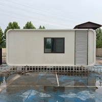 Bureau mobile modulaire en conteneur d'acier avec capsule spatiale durable pour usage commercial et atelier