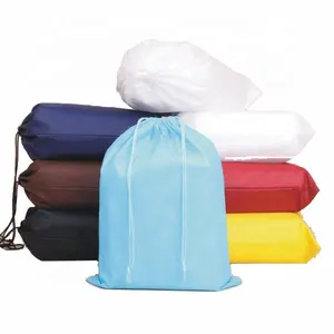 Logo personnalisé réutilisable sac à dos imprimé par écran en soie non tissé promotionnel sac à cordon