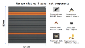 Étagère murale multi-niveaux en WPC robuste et moderne, résistante à l'eau, design durable, miracle pour les surfaces murales, garage, maison - Product Image 2