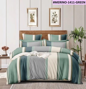 European American Printed Geometric 100% Polyester Modern All-Season Customized 200TC 3-Piece Duvet Cover <b>Set</b> - Product Image 2