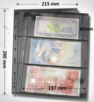 Pages de billets de banque noires PCCB Feuilles de timbres professionnels