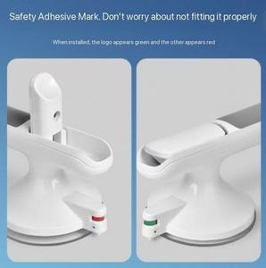 Stainless Steel Seamless Non-Perforated Suction Cup Hook Toilet Bathroom <b>Towel</b> Clothes Hook for <b>Shower</b> Heads Faucet Accessories - Product Image 3