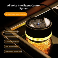 Diffuseur de parfum intelligent pour voiture en verre, avec commande vocale IA, branchement USB, parfum longue durée, éliminateur d'odeurs