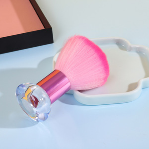 Gel acrílico para limpieza <span class=keywords><strong>de</strong></span> polvo, pintura suelta, cepillo redondo para decoración <span class=keywords><strong>de</strong></span> uñas <span class=keywords><strong>con</strong></span> Material <span class=keywords><strong>de</strong></span> nailon, herramienta para eliminar el polvo - Product Image 1