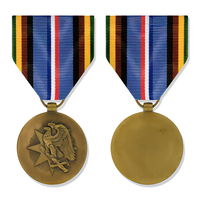 Médaille militaire expéditionnaire des Forces armées de haute qualité personnalisée conception de médailles Souvenir en alliage avec ruban