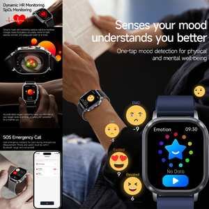 OEM ODM สมาร์ทวอทช์คาร์ดิโอแกรมที่กำหนดเอง ECG เครื่องวัดความดันโลหิตอุณหภูมิออกซิเจนในเลือด24ชั่วโมงการติดตามการนอนหลับ - Product Image 5