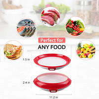 Plateaux de conservation des aliments empilables en plastique sans BPA plateaux alimentaires réutilisables conteneur de stockage des aliments pour réfrigérateur et congélateur