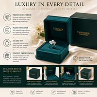 Boîte à bijoux en velours de luxe, étui d'emballage personnalisé avec logo, boîte de rangement pour bijoux de mariage et de fiançailles haut de gamme