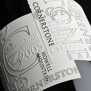 Tùy Chỉnh UV Thủ Công Rượu Vang Riêng Nhãn Hiệu Riêng Logo Không Thấm Nước Dính Dập Nổi Lá Vàng Kết Cấu Vinyl Đồ Uống Rượu Sâm Banh - Product Image 1