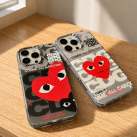 Coques de téléphone portable IMD pour iPhone 11 12 13 14 15 16 17 18 Promax, coque antichoc, funda, housse pour tous les téléphones Comme Des Garçons