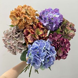 Flores Artificiales de Hortensia Meng Jie, Flores de Poliéster en Jarrón para Decoración de Bodas, Hogar, Escritorio, Suelo y Pared - Product Image 2