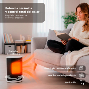 Stufa elettrica portatile 1800W 2 livelli di potenza per uso domestico e in ufficio - Product Image 5