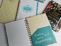 Carnets floraux A4 A5 A6 B5 avec impression personnalisée de logo, agenda spiralé, journal 2024-2025, planificateur quotidien, hebdomadaire, mensuel, professionnel