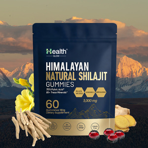 Gummies personnalisées Ashwagandha Shilajit 3000mg pour l'énergie, l'équilibre hormonal, la fertilité, l'humeur, adaptogène, végétaliennes, supplément OEM - Product Image 1