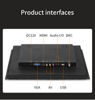 17 pouces haute luminosité 1280*1024 cadre ouvert moniteur tactile industriel lumière du soleil lisible 1000 nits pour écran LCD de bureau