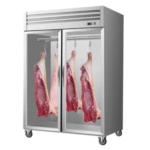 Reach in meat refrigerator catering kitchen equipment Pork Fridge display beef refrigerator