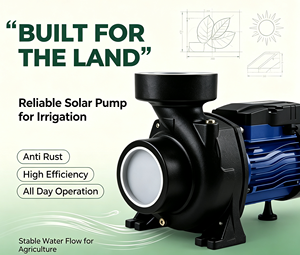 Bomba Centrífuga Solar de Superficie de Gran Calibre y Alto Rendimiento de Hierro Fundido con Controlador MPPT Integrado para Suministro de Agua en Huertos y Ranchos - Product Image 3