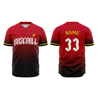 Camiseta de entrenamiento de béisbol unisex, diseño libre, secado rápido, camiseta de béisbol de alta calidad