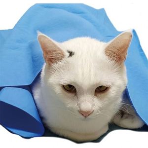 Cubo Portátil Cómodo para Toallas de Mascotas para Perros - Paño de Gamuza Absorbente de Secado Rápido con Material Plástico - Product Image 1