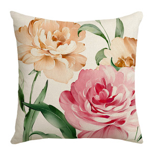 Floral Design Polyester Throw <strong>Pillow</strong> <strong>Case</strong> for Home and Hotel Cushion Covers with Love Theme - Product Image 4