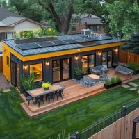 40 pies Cápsula inteligente con energía solar Cabina espacial Casa pequeña Cápsula espacial Casa con remolque