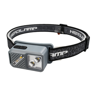 Lampe frontale rechargeable à double faisceau avec affichage de la puissance, lampe de travail magnétique réglable, industrielle - Product Image 1