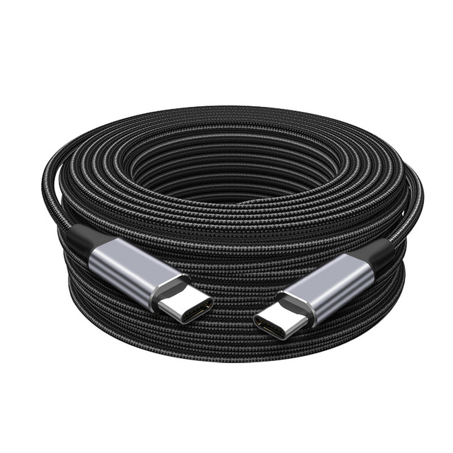 100W PD USB C to USB C Fast Charging Cable Nylon Braided 2m Data Sync Type C Male to Male Charger Cord for iPad for Samsung