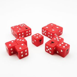 Идеи подарков на День святого Валентина 2025: Набор разноцветных кубиков для настольных игр, веселые романтические кубики для свиданий, персонализированные кубики для взрослых - Product Image 1