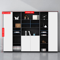 Armoire haute en bois à cinq couches classeur de bureau
