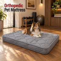 Matelas orthopédique pour chien avec housse amovible lavable et options d'emballage à marque privée pour les marques d'animaux de compagnie