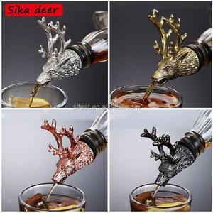 Versatori per Liquori a Forma di Animali Personalizzati a Prezzo di Fabbrica, Tappo per Vino in Metallo a Forma di Testa di Cervo - Product Image 6
