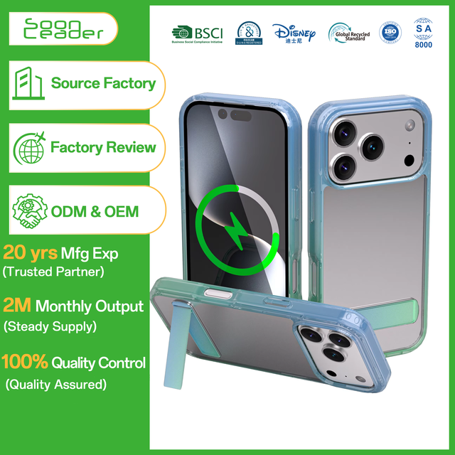 Shockproof Premium Quality Mobile Phone Case TPU PC Cover Anti Scratch Anti Yellow Camera Frame Holder Protector Glossy Finish
