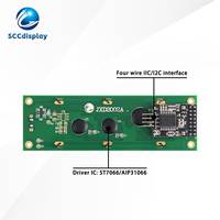LCD Karakter Rusia JXD2002A-IIC VA Antarmuka IIC/I2C Negatif Putih dengan Lampu Latar 20*2 Modul Tampilan LCM Dot Matrix