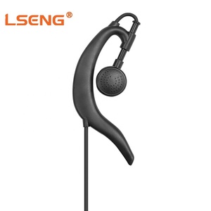 Casque d'écoute LSENG pour talkie-walkie, écouteur en forme <span class=keywords><strong>de</strong></span> G avec PTT et micro, 2 broches, ENC, cordon <span class=keywords><strong>de</strong></span> 1 m pour <span class=keywords><strong>radio</strong></span> bidirectionnelle ICOM IC-F3 IC-F4 IC-V8 - Product Image 3