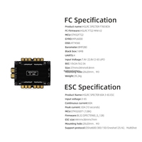 HGLRC SPECTER F760 BOX MPU6000 F722 BL32 Integrated Stack untuk Suku Cadang FPV RC