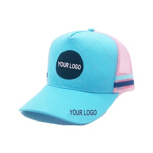 Bordado frontal personalizado y bordado de borde <span class=keywords><strong>gorras</strong></span> unisex Personalización de fábrica de alta calidad Deep Crown gorra de camionero de campo en blanco - Product Image 1