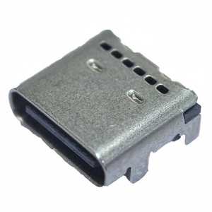 Phổ nối tiếp xe buýt Loại C shielded receptacle 24 mạch Top Mount Vàng Flash mạ nối cho PCB - Product Image 4