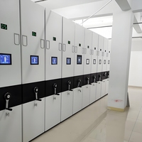 Système d'étagères mobiles compactes en métal intelligent moderne pour la maison, l'école, le gouvernement, le bureau, l'hôpital et le sous-sol utilisent un système de stockage assemblé
