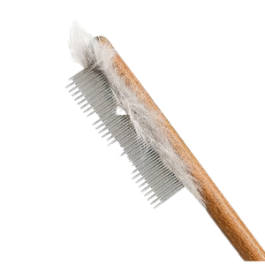 Hoge Kwaliteit Milieuvriendelijk Houten Verzorgingskam Roestvrij Rubber Vlooien Ontharingsgereedschap Voor Katten Honden In Kleine Doos - Product Image 1