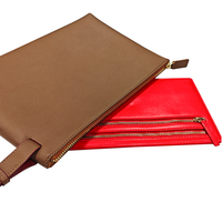 Usine Recommander Personnalisé Pochette En Cuir Grande Capacité Téléphone Mobile Sac Bracelet Sac avec Fermeture Éclair