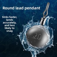 Plombs cylindriques Drop-Shot à changement rapide, en forme de goutte d'eau, 3,5g/5g, en plomb moulé sous pression pour montages Drop-Shot et lancer de leurres, 50 pièces par lot