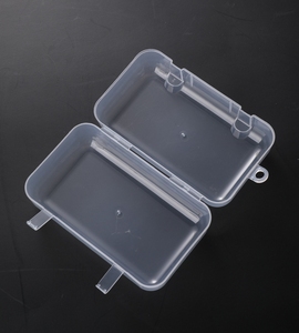 Cajas de plástico transparente rectangulares de borde redondo de 135mm * 80mm * 51mm, Mini organizador de almacenamiento vacío, contenedores para chupete de bebé, juguetes - Product Image 3