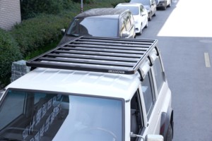 Canasta Portaequipajes para Techo de SUV Todoterreno, Almacenamiento Plano para Camioneta <span class=keywords><strong>Nissan</strong></span> Y60 - Product Image 3