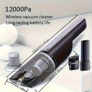 Aspirateur sans fil portatif 120W, moteur sans balais, filtre, forte aspiration, 0,3L, sans sac, pour la maison et la voiture - Product Image 4