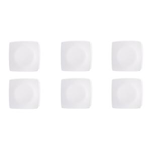 Ensemble de 6 assiettes à dessert Excelsa Eclipse 21 cm Blanc - Product Image 1