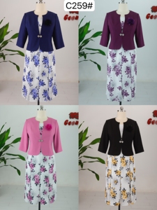 Nueva Llegada, Ropa de Talla Grande para Mujer, Conjunto de Dos Piezas, Vestidos de Oficina para Mujer, Estilo Turco - Product Image 3