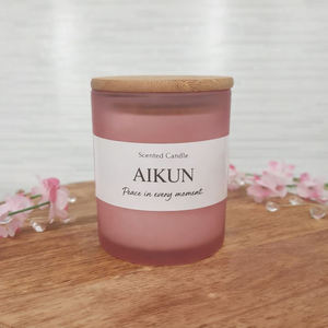 Bougie aromatique personnalisée AIKUN, bougie parfumée en cire de soja naturelle avec emballage à étiquette privée pour mariage - Product Image 2