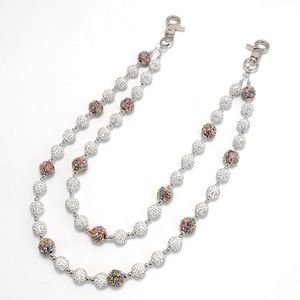 Heavy Duty 10mm Strass Perles avec Coloré Disco Ball <span class=keywords><strong>Chapelet</strong></span> Pantalon Chaîne Hip-Hop Cool Rap Ceinture Décoration Fascinante - Product Image 1