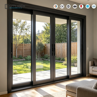 Ventana Moderna de Aluminio con Marco Abatible, Malla de Acero Inoxidable, Doble Acristalamiento Insonorizado para el Hogar